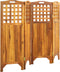 vidaXL - Kamerscherm - met - 4 - panelen - 161x2x120 - cm - massief - acaciahout
