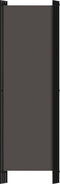 vidaXL - Kamerscherm - met - 4 - panelen - 200x180 - cm - antraciet