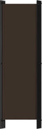 vidaXL - Kamerscherm - met - 4 - panelen - 200x180 - cm - bruin