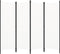 vidaXL - Kamerscherm - met - 4 - panelen - 200x180 - cm - wit
