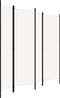 vidaXL - Kamerscherm - met - 4 - panelen - 200x180 - cm - wit