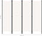 vidaXL - Kamerscherm - met - 4 - panelen - 200x180 - cm - wit