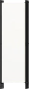 vidaXL - Kamerscherm - met - 4 - panelen - 200x180 - cm - wit