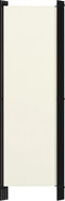 vidaXL - Kamerscherm - met - 4 - panelen - 200x180 - cm - wit