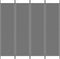 vidaXL - Kamerscherm - met - 4 - panelen - 200x200 - cm - stof - antracietkleurig