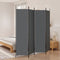 vidaXL - Kamerscherm - met - 4 - panelen - 200x200 - cm - stof - antracietkleurig