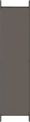vidaXL - Kamerscherm - met - 4 - panelen - 200x200 - cm - stof - antracietkleurig