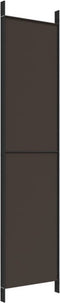 vidaXL - Kamerscherm - met - 4 - panelen - 200x220 - cm - stof - bruin
