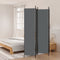 vidaXL - Kamerscherm - met - 4 - panelen - 200x220 - cm - stof - antracietkleurig