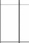 vidaXL - Kamerscherm - met - 4 - panelen - 200x220 - cm - stof - wit