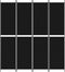 vidaXL - Kamerscherm - met - 4 - panelen - 200x220 - cm - stof - zwart