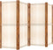 vidaXL - Kamerscherm - met - 4 - panelen - 280x180 - cm - crèmewit