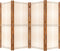 vidaXL - Kamerscherm - met - 4 - panelen - 280x180 - cm - crèmewit