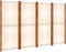 vidaXL - Kamerscherm - met - 4 - panelen - 280x180 - cm - crèmewit