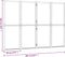 vidaXL - Kamerscherm - met - 4 - panelen - 280x180 - cm - crèmewit