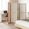 vidaXL - Kamerscherm - met - 4 - panelen - 280x180 - cm - lichtgrijs
