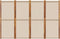 vidaXL - Kamerscherm - met - 4 - panelen - 280x180 - cm - taupe