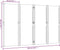 vidaXL - Kamerscherm - met - 4 - panelen - 280x180 - cm - taupe
