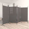 vidaXL - Kamerscherm - met - 4 - panelen - 346x180 - cm - stof - antracietkleurig