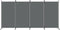 vidaXL - Kamerscherm - met - 4 - panelen - 346x180 - cm - stof - antracietkleurig