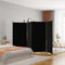 vidaXL - Kamerscherm - met - 4 - panelen - 346x180 - cm - stof - zwart