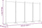 vidaXL - Kamerscherm - met - 4 - panelen - 346x180 - cm - stof - zwart