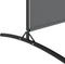 vidaXL - Kamerscherm - met - 4 - panelen - 698x180 - cm - stof - antracietkleurig
