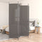vidaXL - Kamerscherm - met - 4 - panelen - 698x180 - cm - stof - antracietkleurig