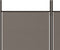 vidaXL - Kamerscherm - met - 4 - panelen - 698x180 - cm - stof - antracietkleurig