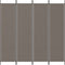 vidaXL - Kamerscherm - met - 4 - panelen - 698x180 - cm - stof - antracietkleurig