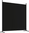vidaXL - Kamerscherm - met - 4 - panelen - 698x180 - cm - stof - zwart