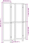 vidaXL - Kamerscherm - met - 4 - panelen - massief - paulowniahout - wit