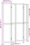 vidaXL - Kamerscherm - met - 4 - panelen - massief - paulowniahout - donkerbruin