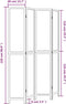 vidaXL - Kamerscherm - met - 4 - panelen - massief - paulowniahout - donkerbruin