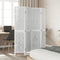 vidaXL - Kamerscherm - met - 4 - panelen - massief - paulowniahout - wit