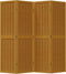 vidaXL - Kamerscherm - met - 4 - panelen - massief - paulowniahout - bruin