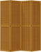 vidaXL - Kamerscherm - met - 4 - panelen - massief - paulowniahout - bruin