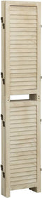 vidaXL - Kamerscherm - met - 5 - panelen - 175x165 - cm - massief - paulowniahout