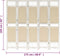 vidaXL - Kamerscherm - met - 5 - panelen - 175x165 - cm - stof - crèmekleurig