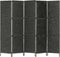vidaXL - Kamerscherm - met - 5 - panelen - 193x160 - cm - waterhyacint - zwart