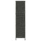 vidaXL - Kamerscherm - met - 5 - panelen - 193x160 - cm - waterhyacint - zwart