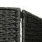 vidaXL - Kamerscherm - met - 5 - panelen - 193x160 - cm - waterhyacint - zwart