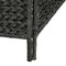 vidaXL - Kamerscherm - met - 5 - panelen - 193x160 - cm - waterhyacint - zwart