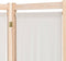 vidaXL - Kamerscherm - met - 5 - panelen - 200x170x4 - cm - stof - crème