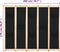 vidaXL - Kamerscherm - met - 5 - panelen - 200x170x4 - cm - stof - zwart