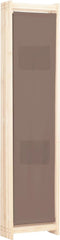 vidaXL - Kamerscherm - met - 5 - panelen - 200x170x4 - cm - stof - bruin