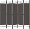 vidaXL - Kamerscherm - met - 5 - panelen - 200x180 - cm - antraciet