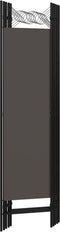 vidaXL - Kamerscherm - met - 5 - panelen - 200x180 - cm - antraciet