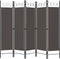 vidaXL - Kamerscherm - met - 5 - panelen - 200x180 - cm - antraciet