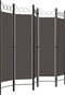 vidaXL - Kamerscherm - met - 5 - panelen - 200x180 - cm - antraciet